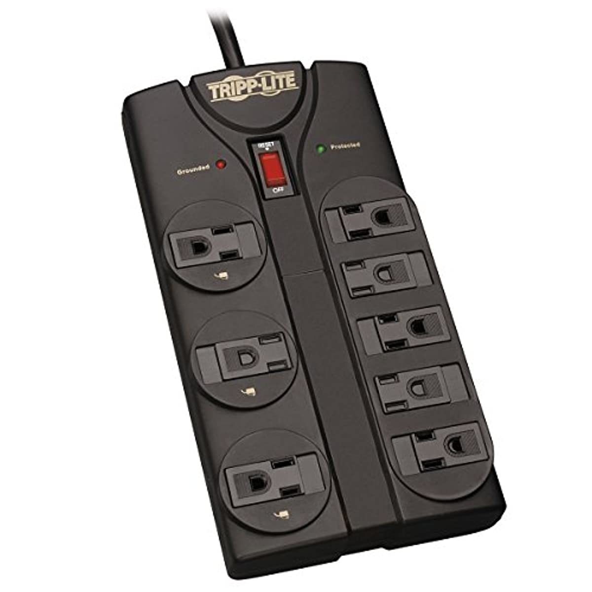 6Outlet + 2 USB 1050 Joule Surge Protector Power Strip with 25Ft Long Extension Cord White UL Listed