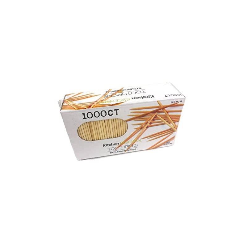 1000 Count 100% Natural Bamboo Toothpicks &ndash;