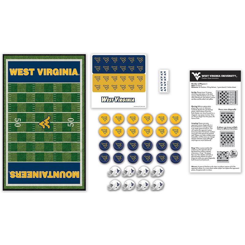 MasterPieces NCAA West Virginia Checkers Board Game