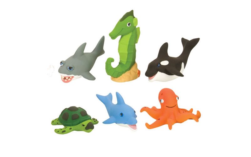 Wild Republic Soft and Squeezable Aquatic Animal Playset