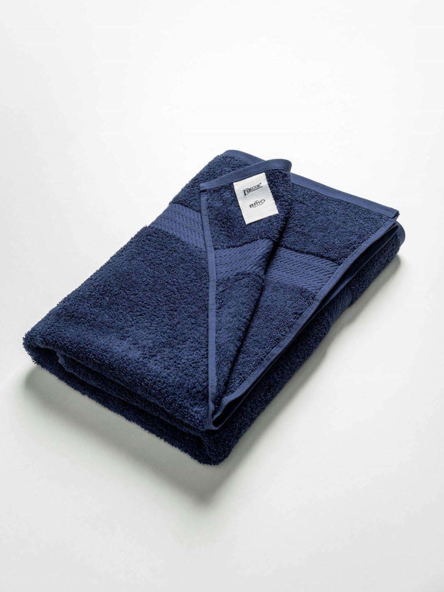 DDecor Navy Cotton 500 GSM Bath Towel