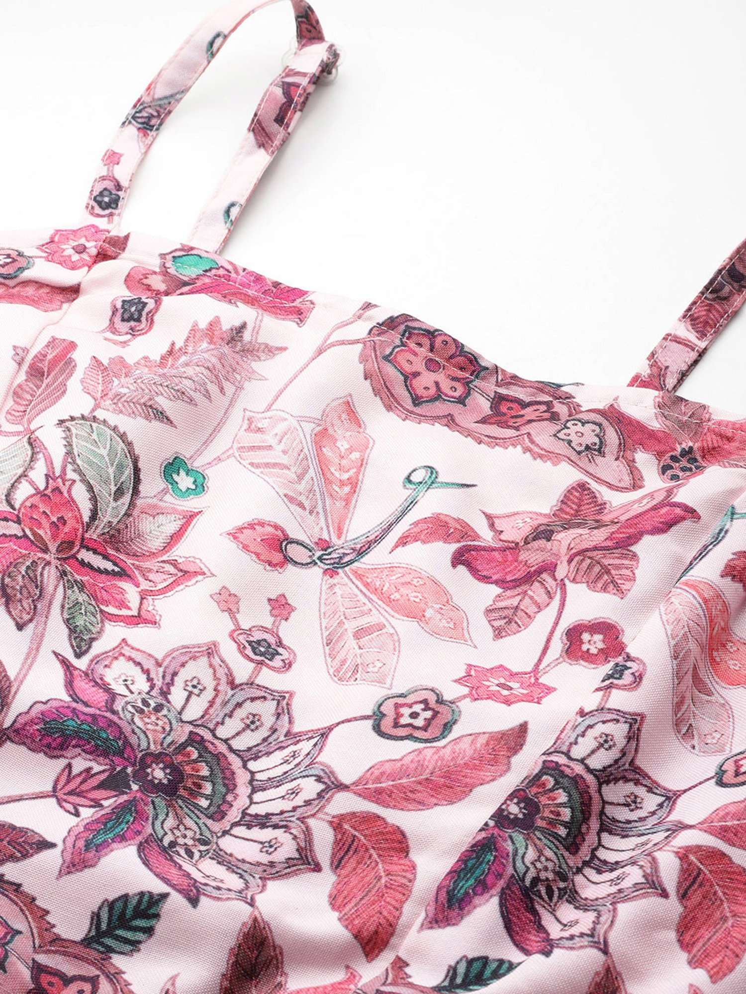 Jompers Pink Printed Lehenga Choli Set With Dupatta