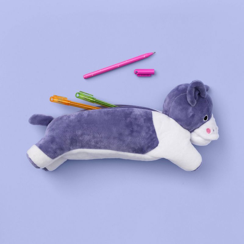 More Than Magic™ Plush Boston Terrier Pencil Case