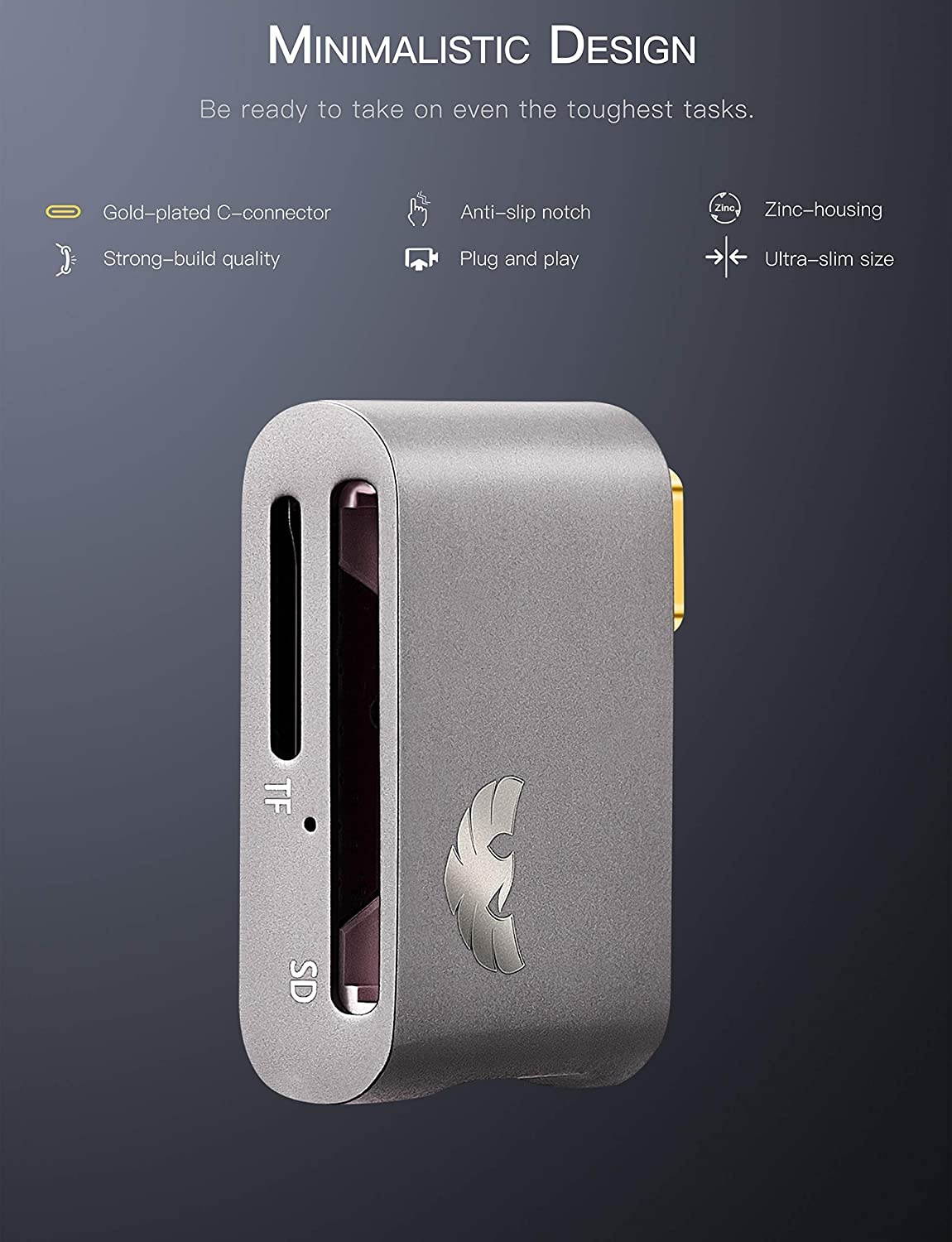 MultiFunction Card Reader 525 inch Media Dashboard with USB3020 Hub eSATA 4 pin Power Port Audio Supports M2TFSDMSCF Multi Card Reader