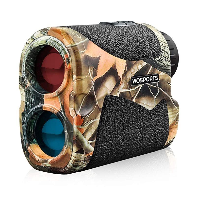 Hunting Range Finder, 700 Yards Archery Laser Rangefinder for Bow Hunting with Flagpole Lock, Ranging, Scan, Speed Mode, Free Battery, Carrying Case