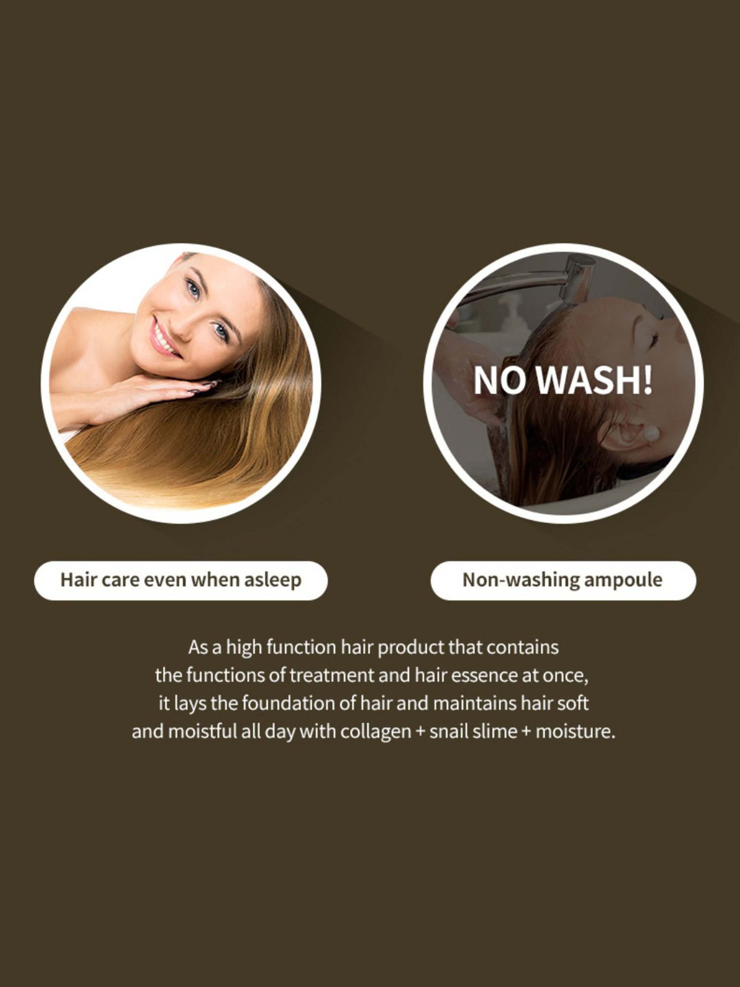 Lador Snail Sleeping Hair Ampoule - 20 ml