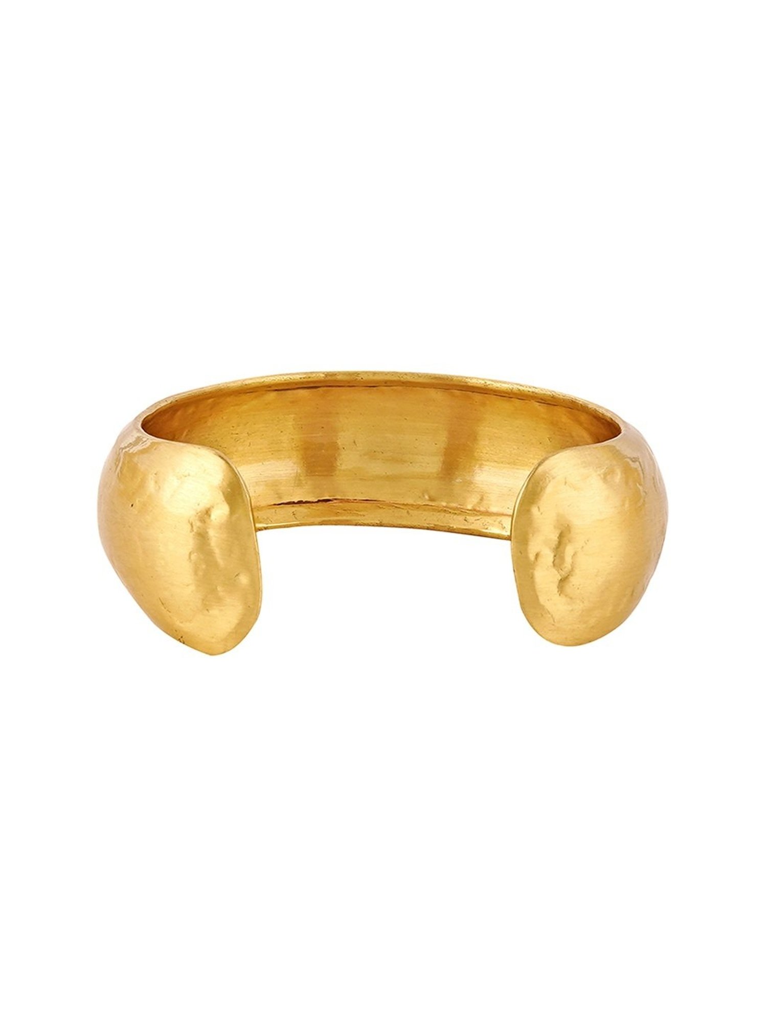 Teejh Divyanka Golden Cuffs Bracelet for Women