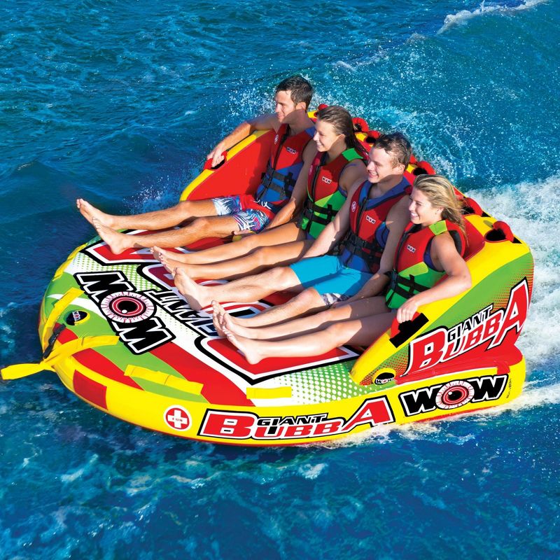 World of Watersports Giant Bubba Couch Style 4 Rider Inflatable Towable Tube
