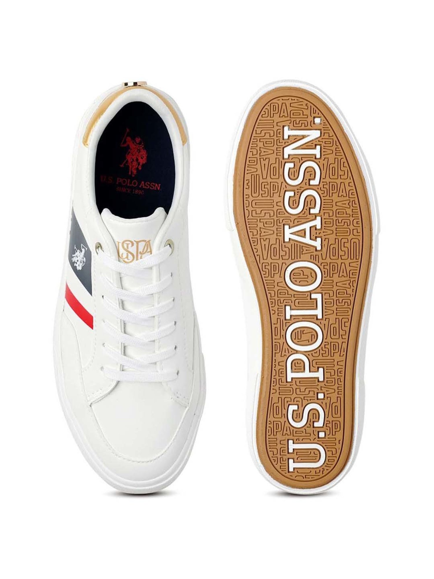 U.S. Polo Assn. Women's White Sneakers