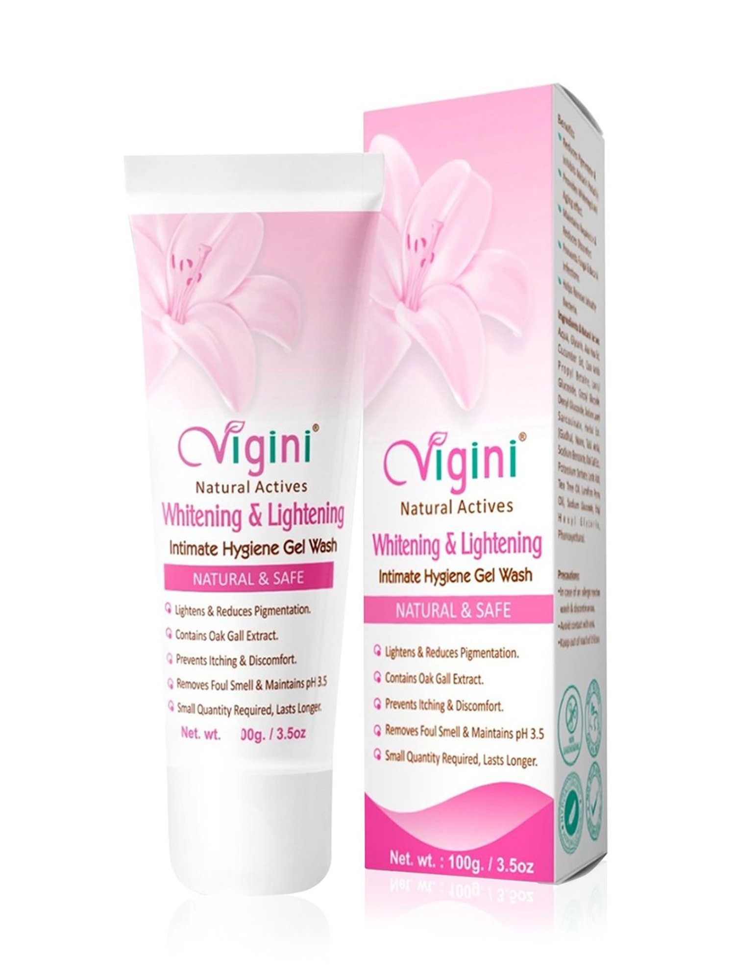 Vigini Whitening Lightening Intimate Hygiene Gel Wash & Vaginal V-Tightening Whitening Gel