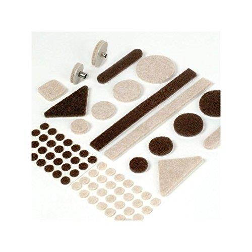 Expanded Technologies Heavy-Duty Felt Pad, Beige, Circle, 1.75" - Case of 100