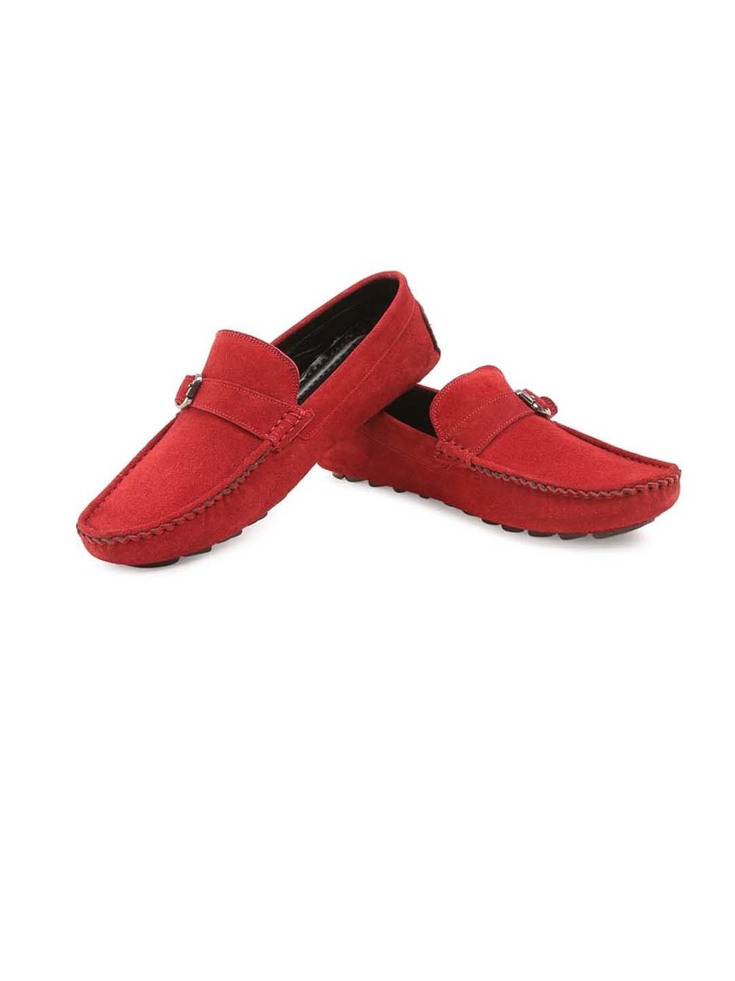 Louis Stitch Men's Ferrari Red Casual Loafers