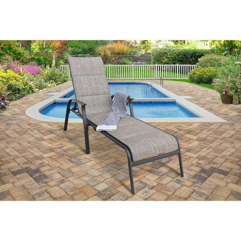 Harrington Chaise Single Black - Apollo Outdoor