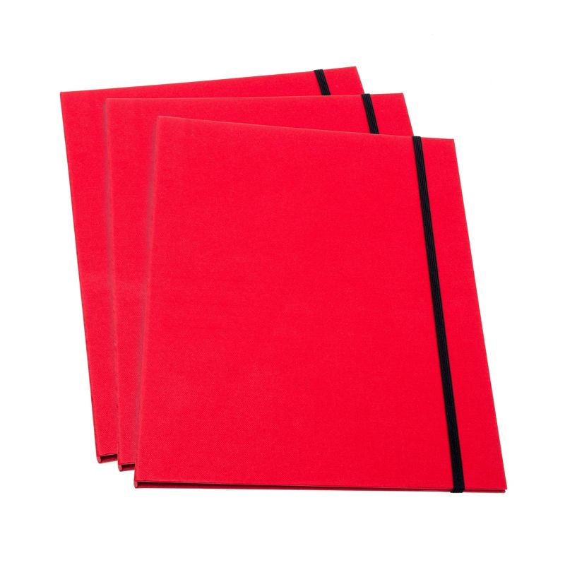 Paul 3pk Letter Size Classification Folders Red - Bigso Box of Sweden