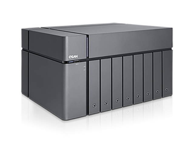 XCubeNAS XN5008T, Tower 8 +1 Bay with Intel Celeron 2.9 GHz Dual-Core CPU, 8GB DDR4 RAM (Max 32GB).