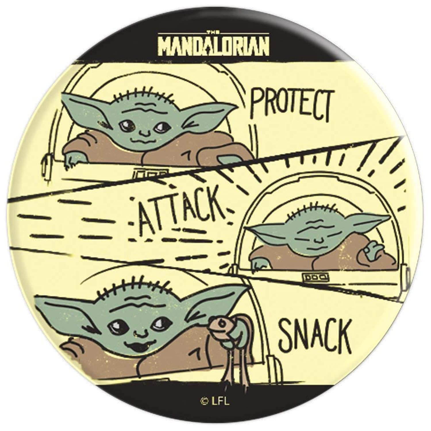 Star Wars The Mandalorian The Child Protect Attack Snack PopSockets Grip and Stand for Phones and Tablets