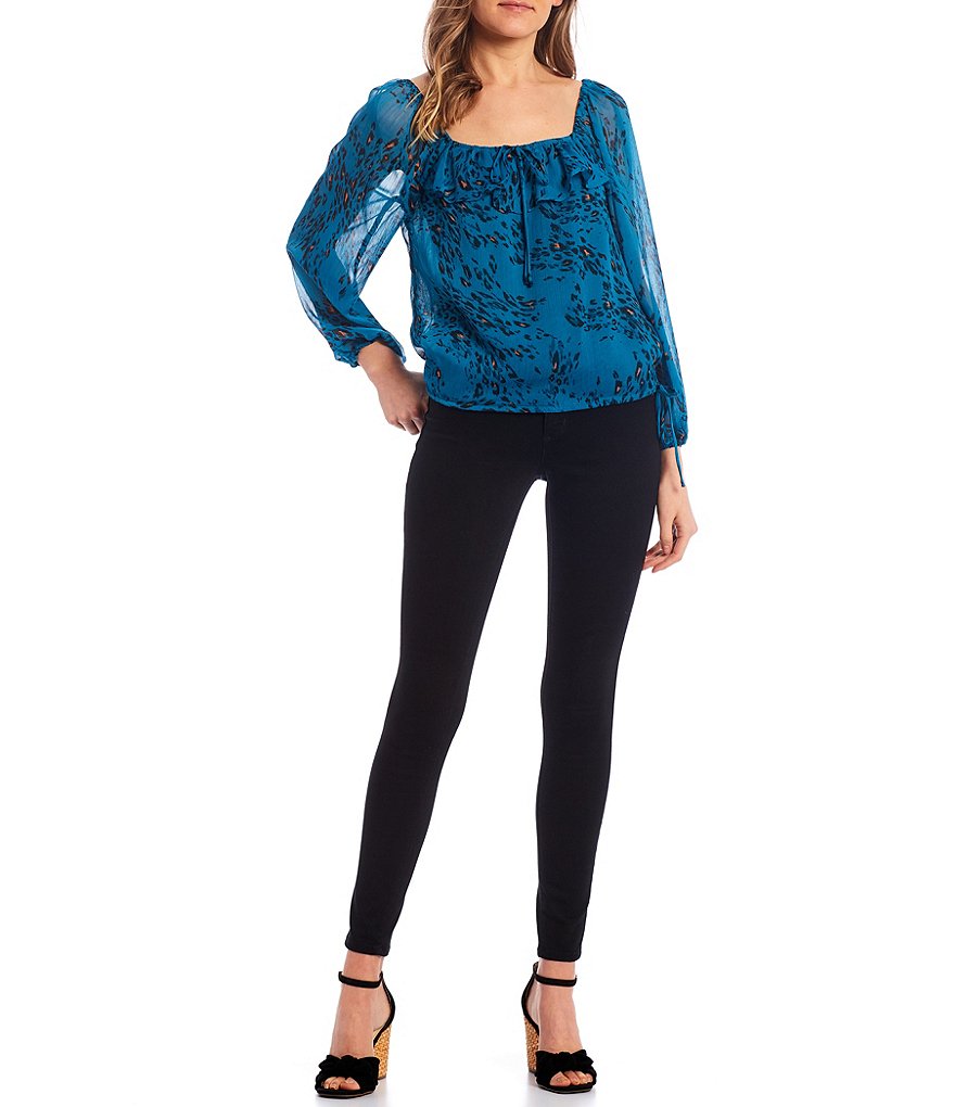 Love & Piece Sleeveless Tie-Die Peplum Hanky Hem Top