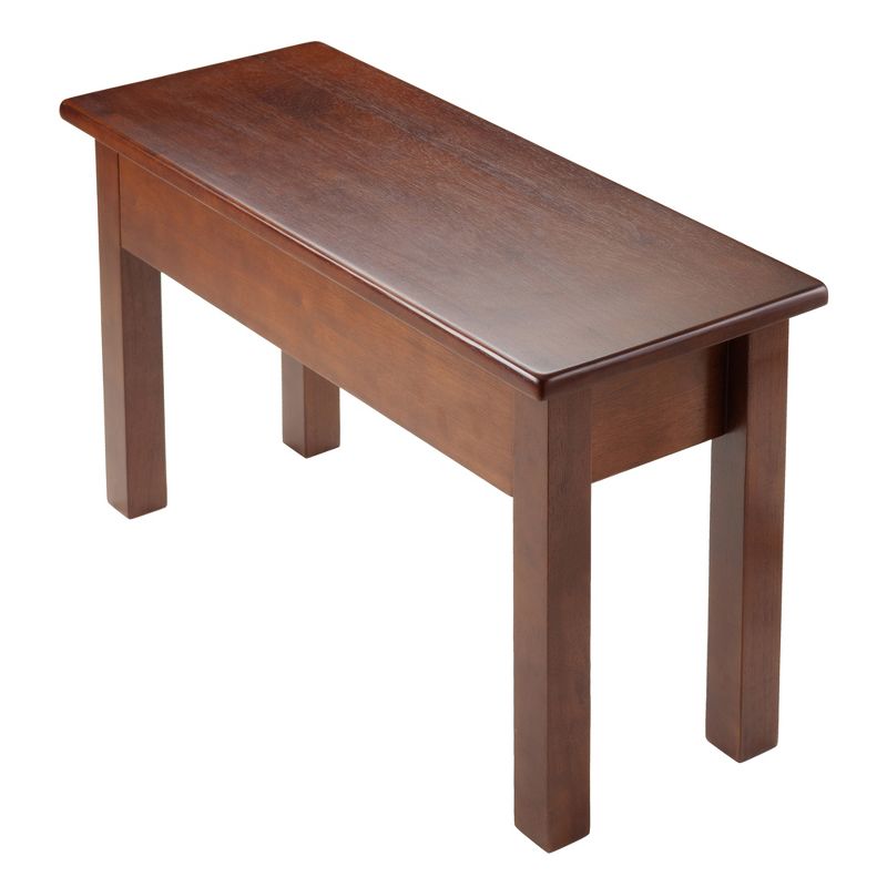 Emmet Entryway Storage Bench Walnut - Winsome