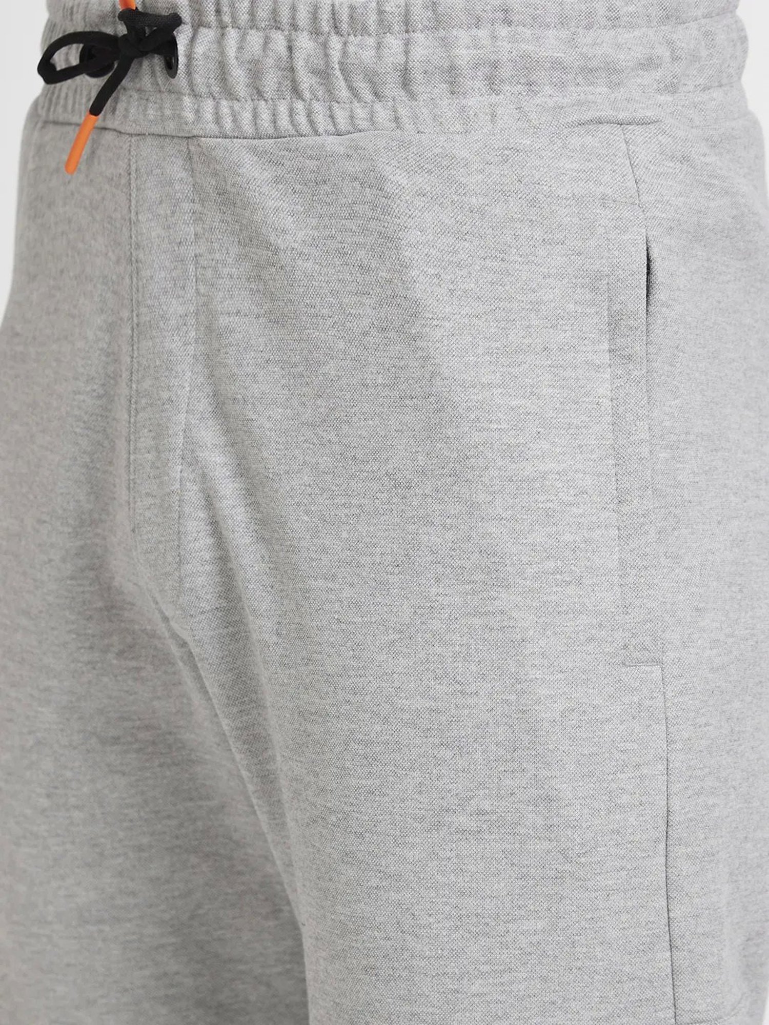 Spykar Ecru Melange  Regular Fit Joggers