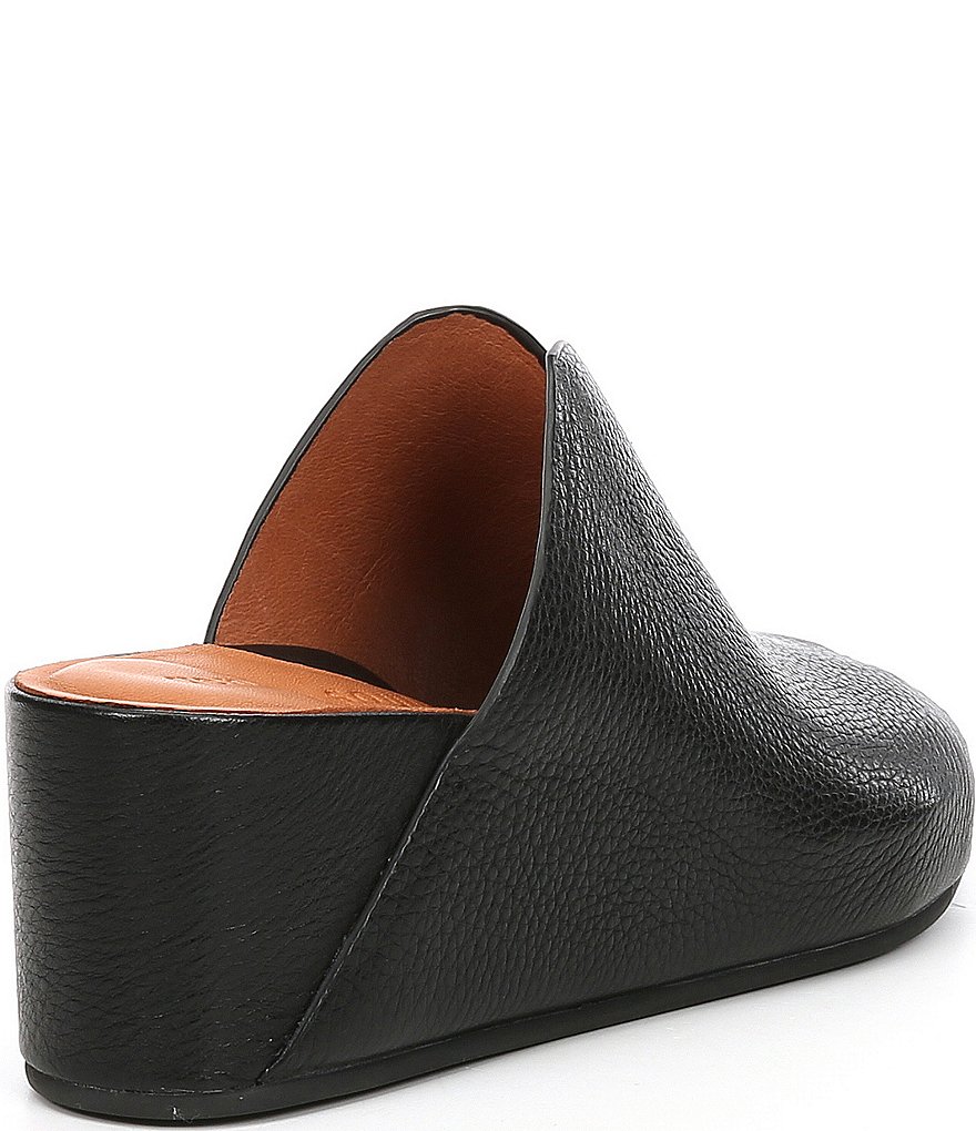 Gentle Souls Gisele Leather Wedge Slides