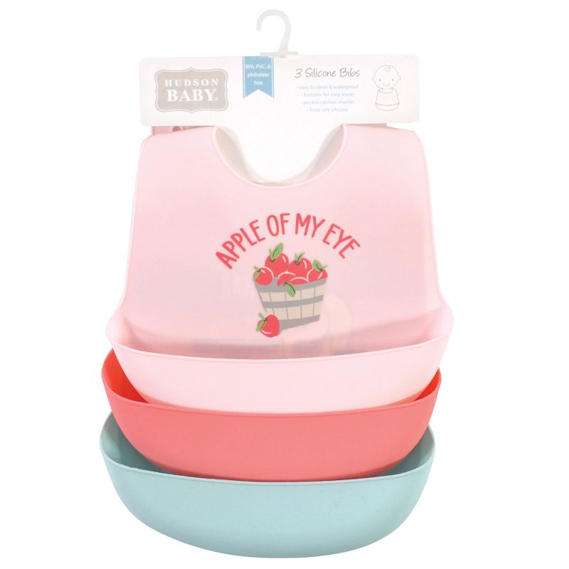 aden by aden + anais essentials 3pk Water Resistant Bib - Minnie Rainbows