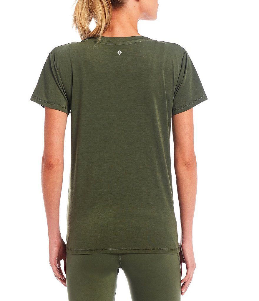 IBKUL Pricilla Print Long Sleeve Mock Neck Top