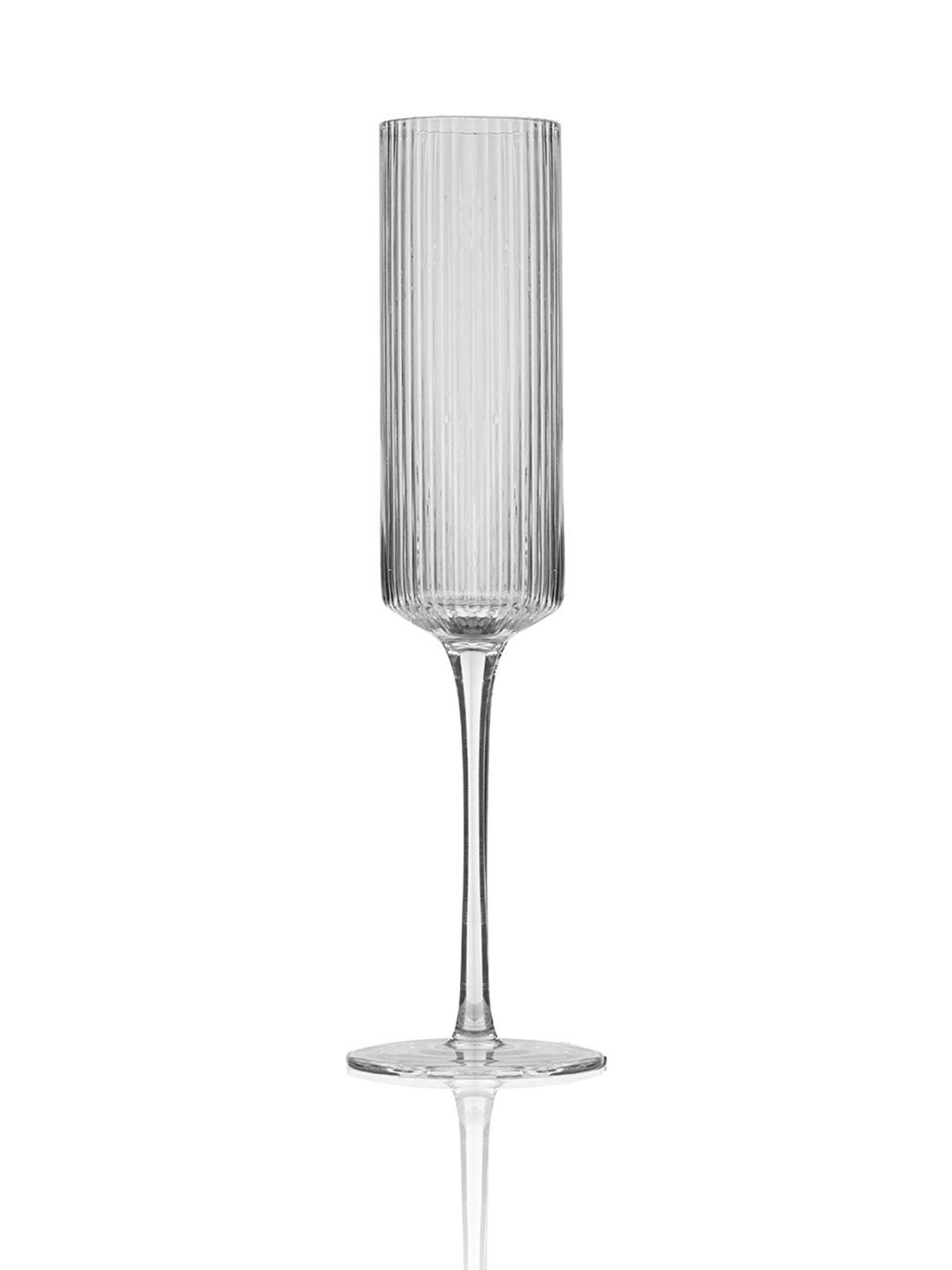Mikasa Julie Transparent Glass Flute Glass (0.266 L) - Set of 4