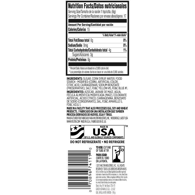 Wilton® Green Sparkle Icing Gel