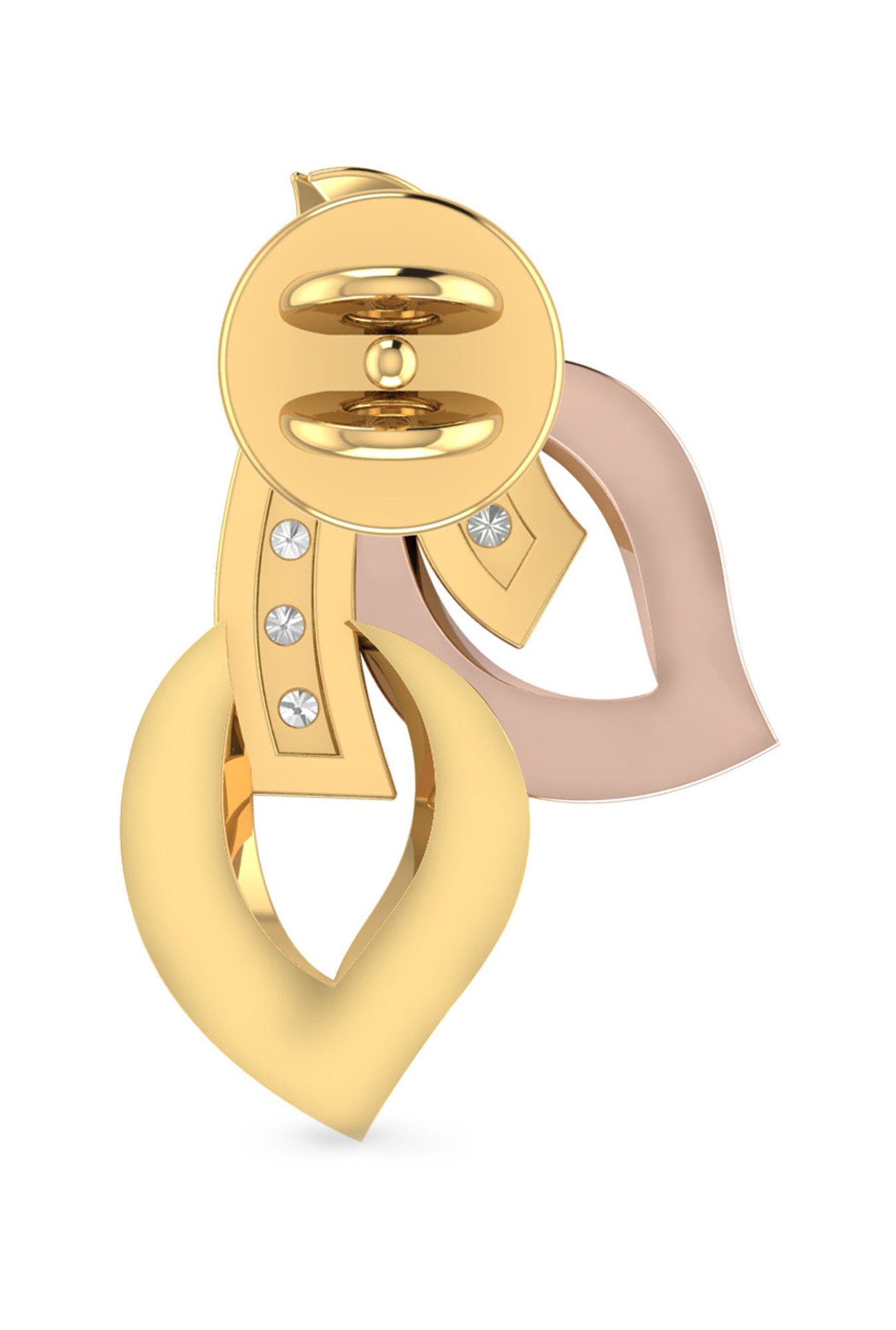 CKC Opulent Multi-Tiered Gold Jhumka Eardrops