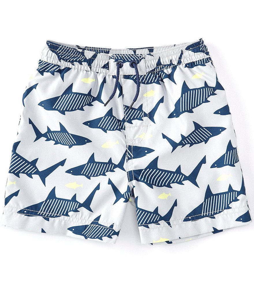 Tea Collection Little Boys 2-6 Sharks Swim Trunks