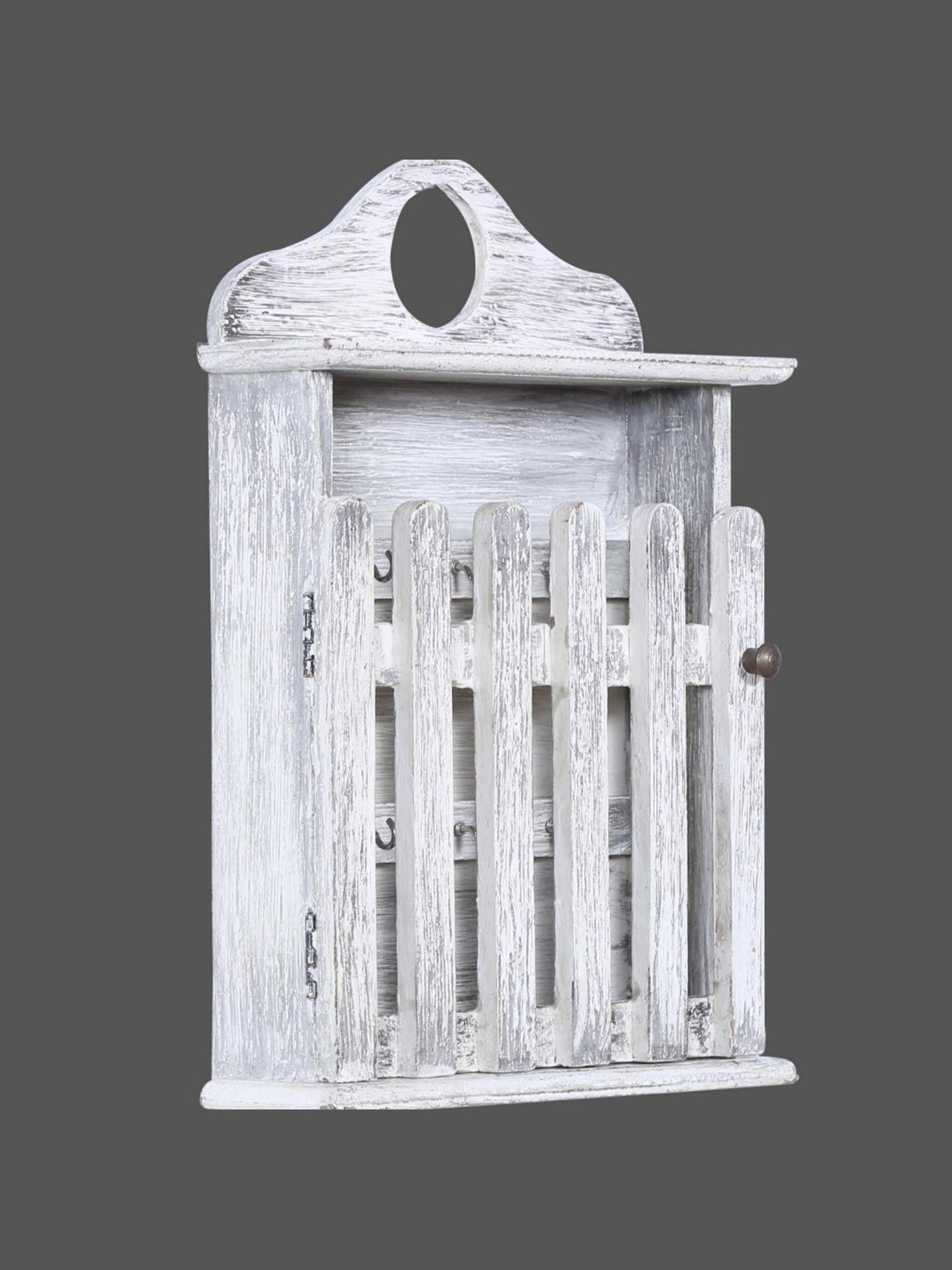 Art Street Black Mdf Jharokha Jali Square Hanging Ornaments Wall Art - Set of 4