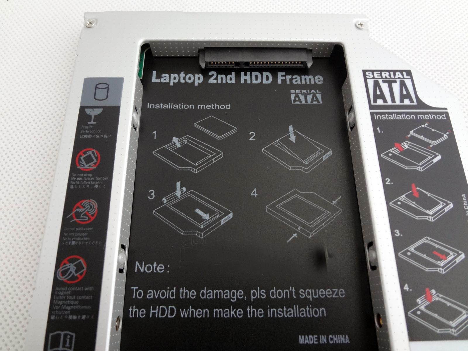 SATA 2nd Hard Drive HDD SSD Caddy For MSI GE60 GE70 GP60 GP70 GT60 GT70