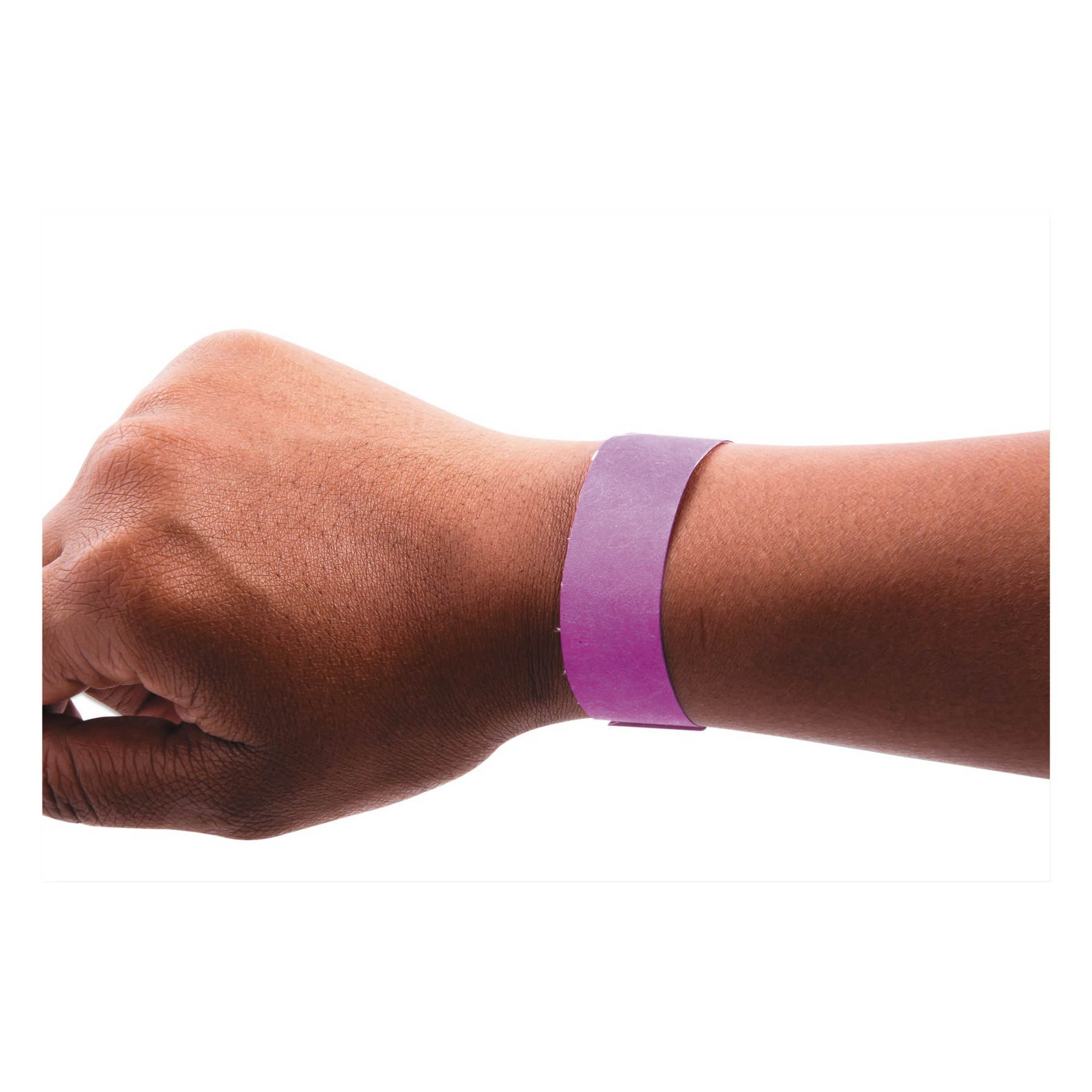 Baumgartens BAU85014 SICURIX Wristpass Security Wristbands, 3/4" x 10", Purple, 100/Pack, 1 Pack