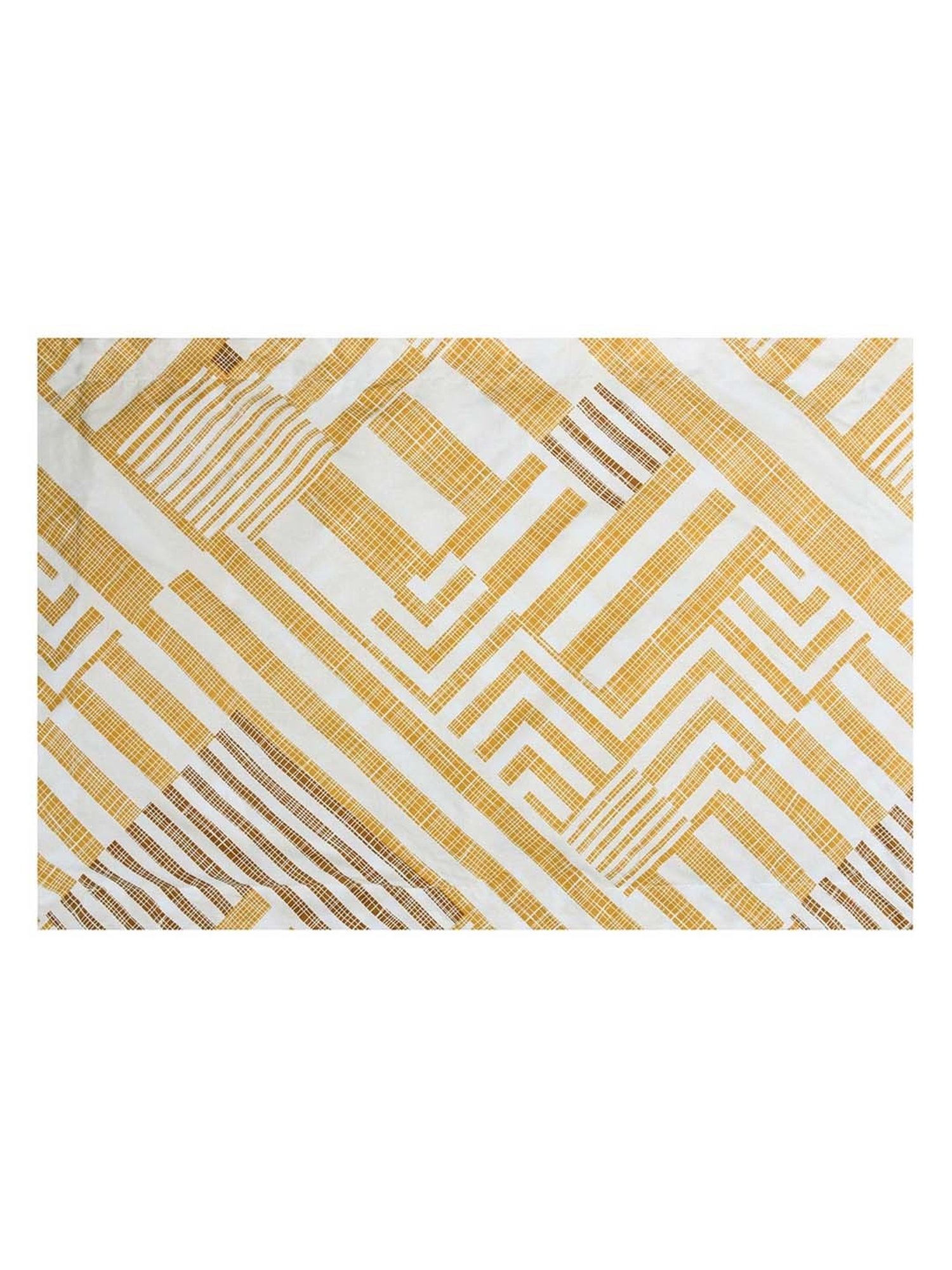 @Home Arias Yellow 165 TC Cotton King Bedsheet with 2 Pillow Covers