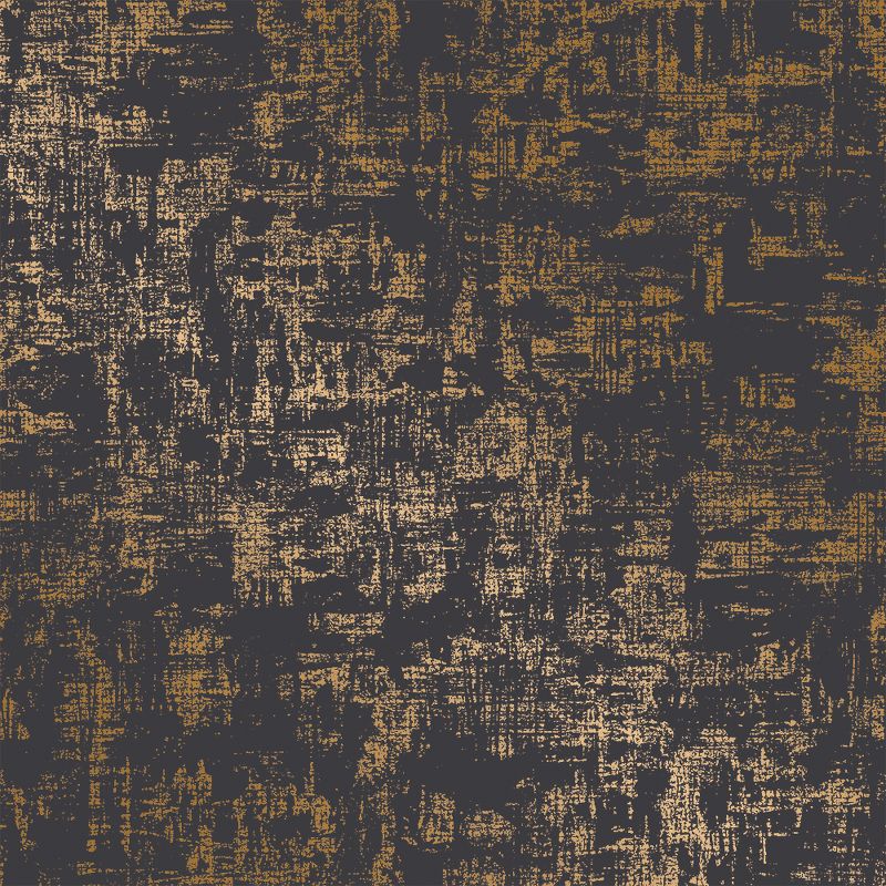 Devine Color Distressed Weave Charcoal & Karat Wallpaper