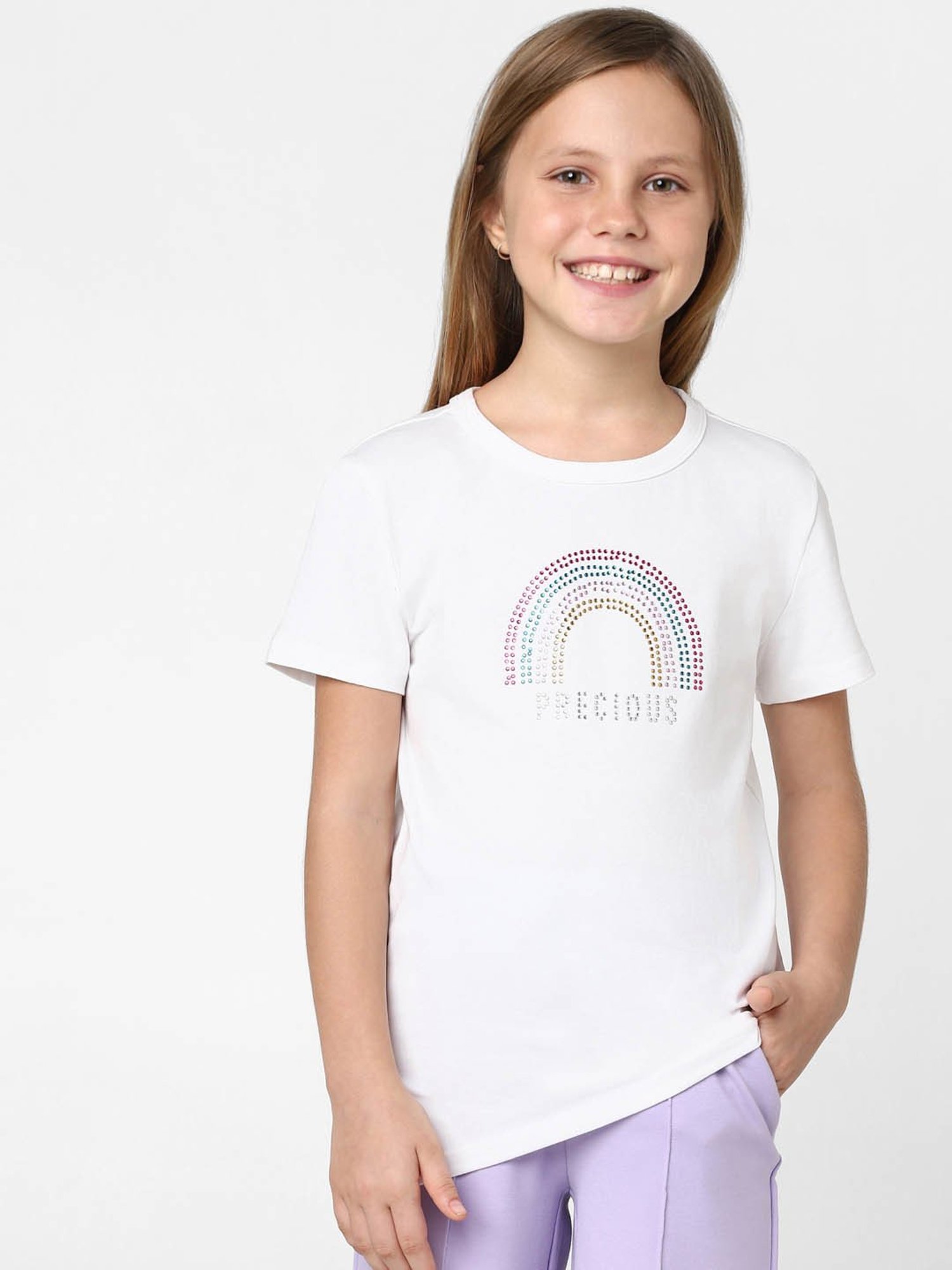 KIDS ONLY Bright White Embellished T-Shirt