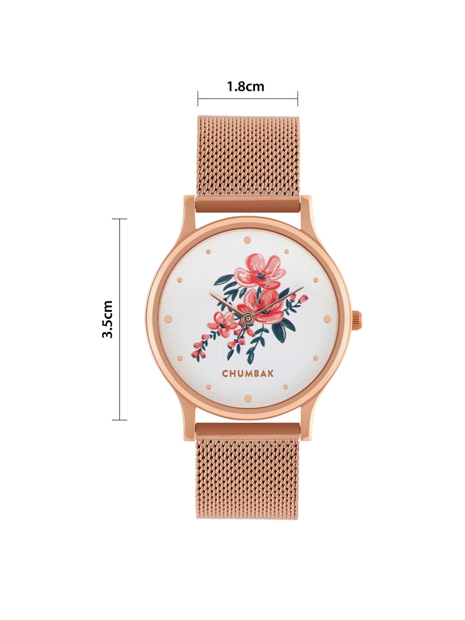 Chumbak 8907605117282 Jungle Flowers Analog Watch for Women