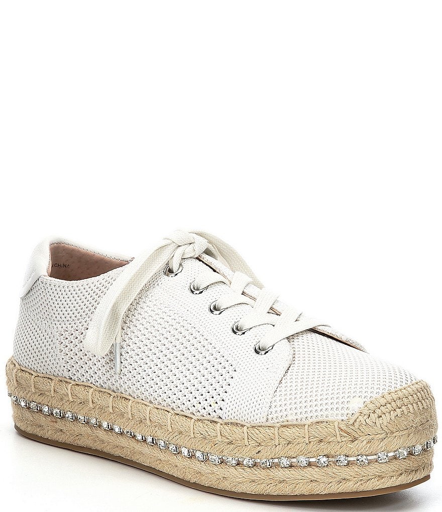 Chelsea & Violet Vltna Lace-Up Flatform Espadrille Sneakers
