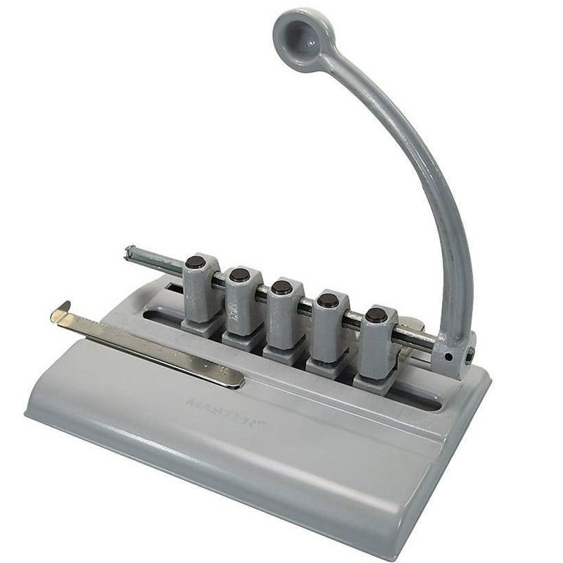 Business Source Heavy-duty 3-hole Punch - Black