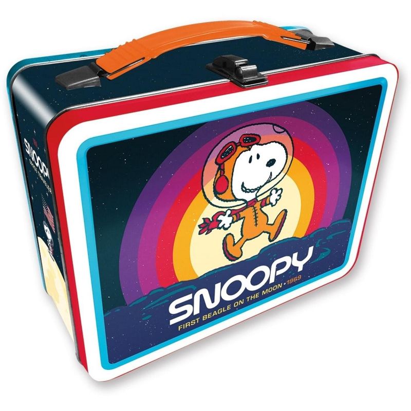 NMR Distribution Peanuts Snoopy In Space Retro Style Tin Tote