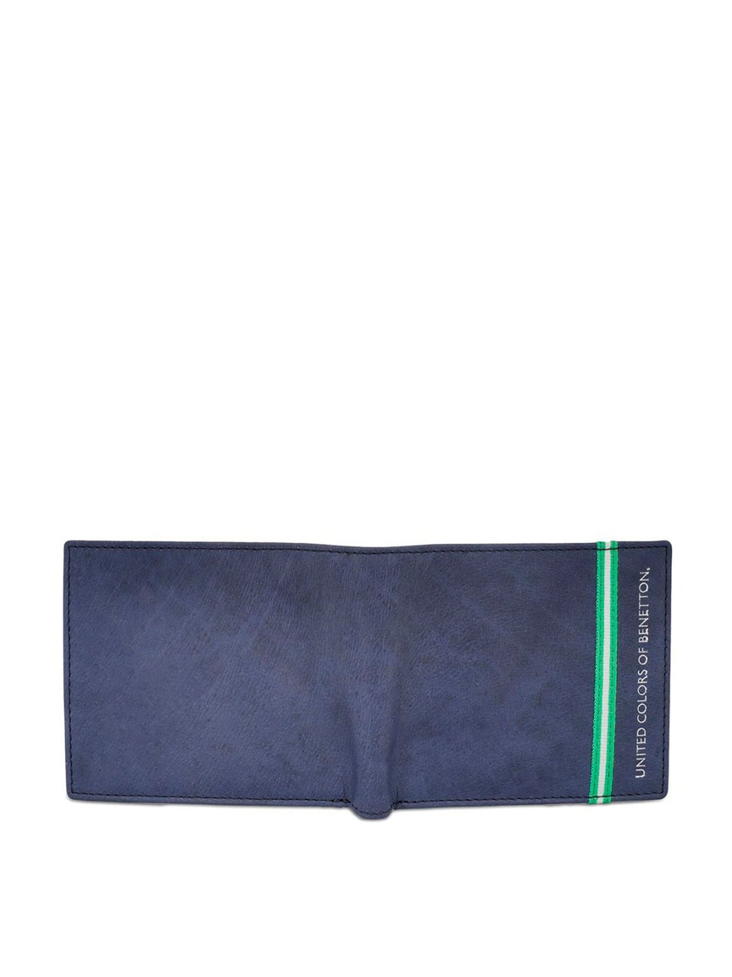 United Colors of Benetton Natalio Navy Leather Solid Bi-Fold Wallet