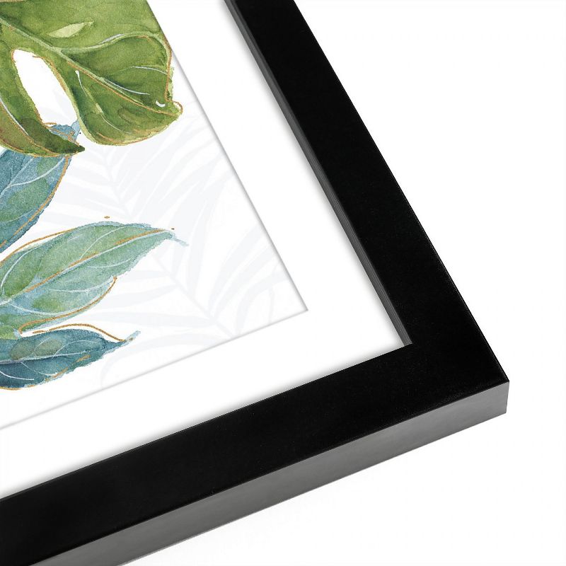 Americanflat Tropical Leaves In Watercolor - Set of 2 Framed Prints by Wild Apple