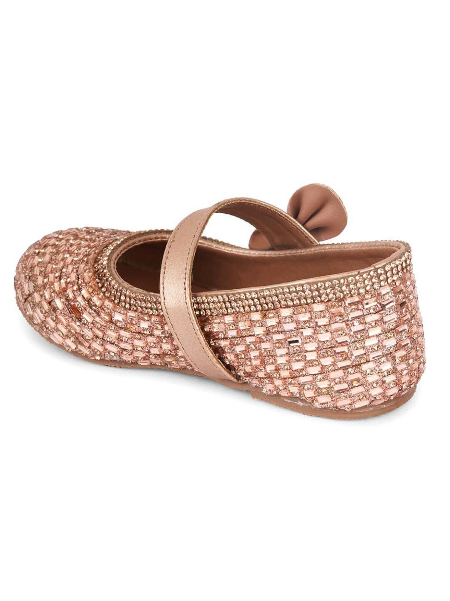 Minesole Kids Rose Gold Mary Jane Shoes