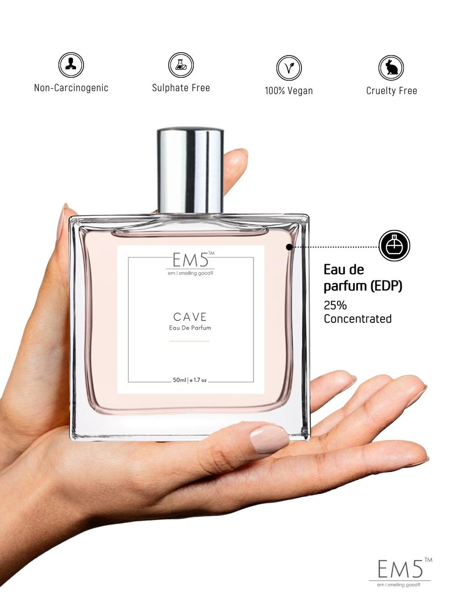 EM5 Cave Eau de Parfum for Men - 50 ml