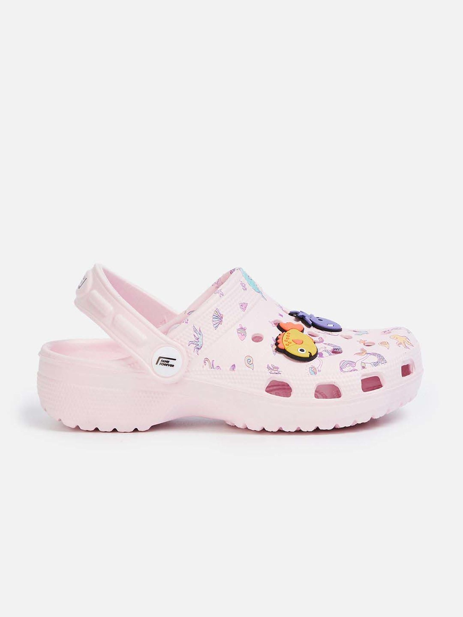 Landmark Girls Pink Back Strap Clogs