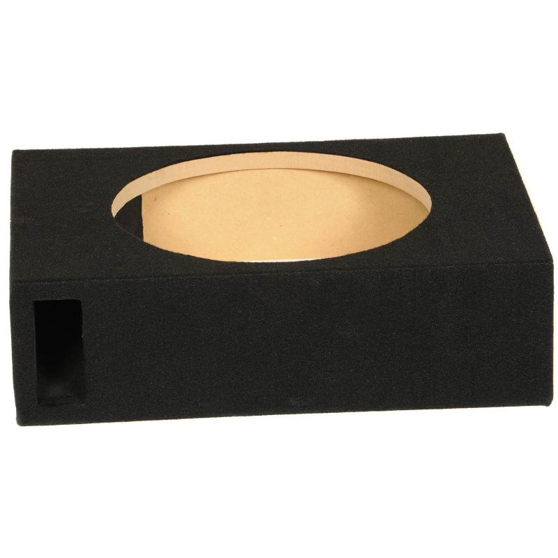 QPower SHALLOW110 Single 10 Inch Vented Shallow Subwoofer Sub Box Enclosure