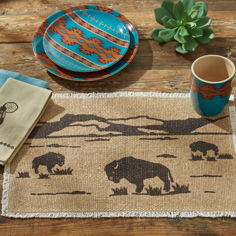 Park Designs Bison Placemat Set - Beige