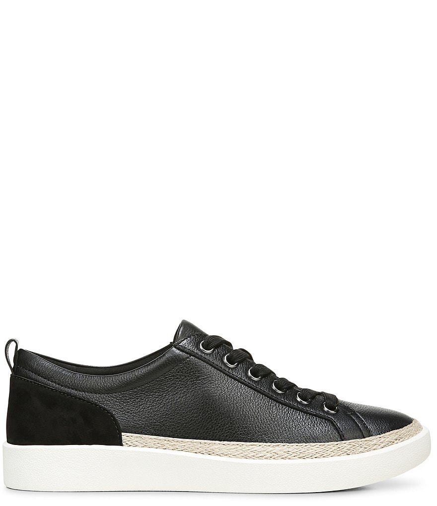 Vionic Winny Leather Jute Detail Lace-Up Sneakers