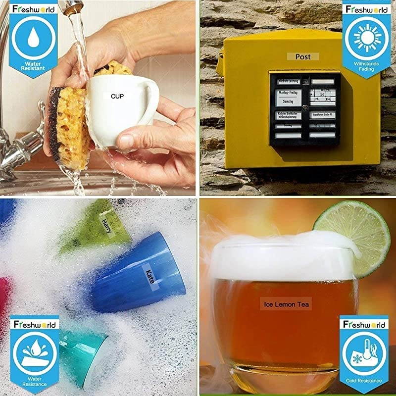 Compatible Labeling Tape Replacement for Black on Clear Dymo D1 label tape 45010 S0720500 Ink Refill12 Inch x 23 Ftfor Dymo LabelManager PnP 160 260P 360D 280 420 450 Duo Label Maker 5P