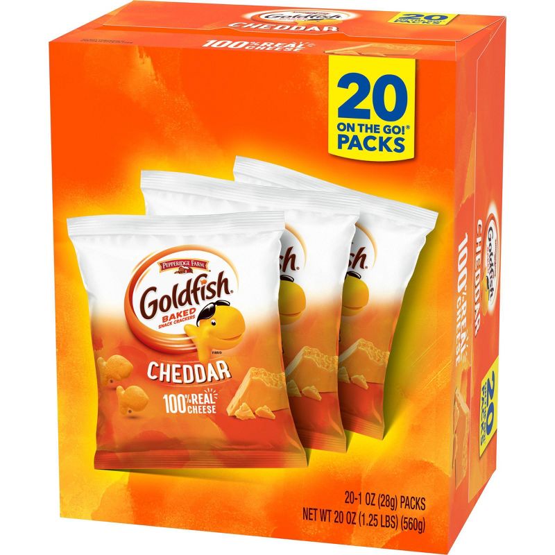 Pepperidge Farm Goldfish Cheddar Crackers Multipack - 20oz/20ct